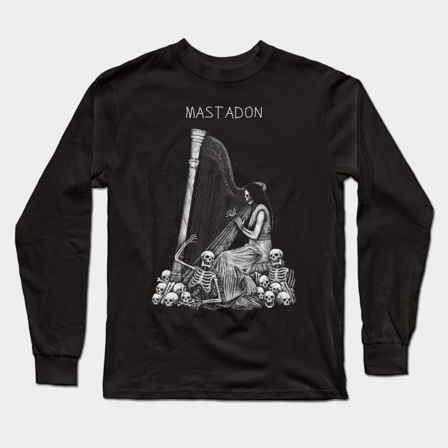 Family Skull Play Mastadon Long Sleeve T-Shirt by Pantat Kering